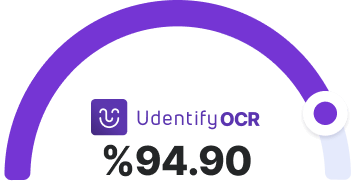 ocr reading udentify